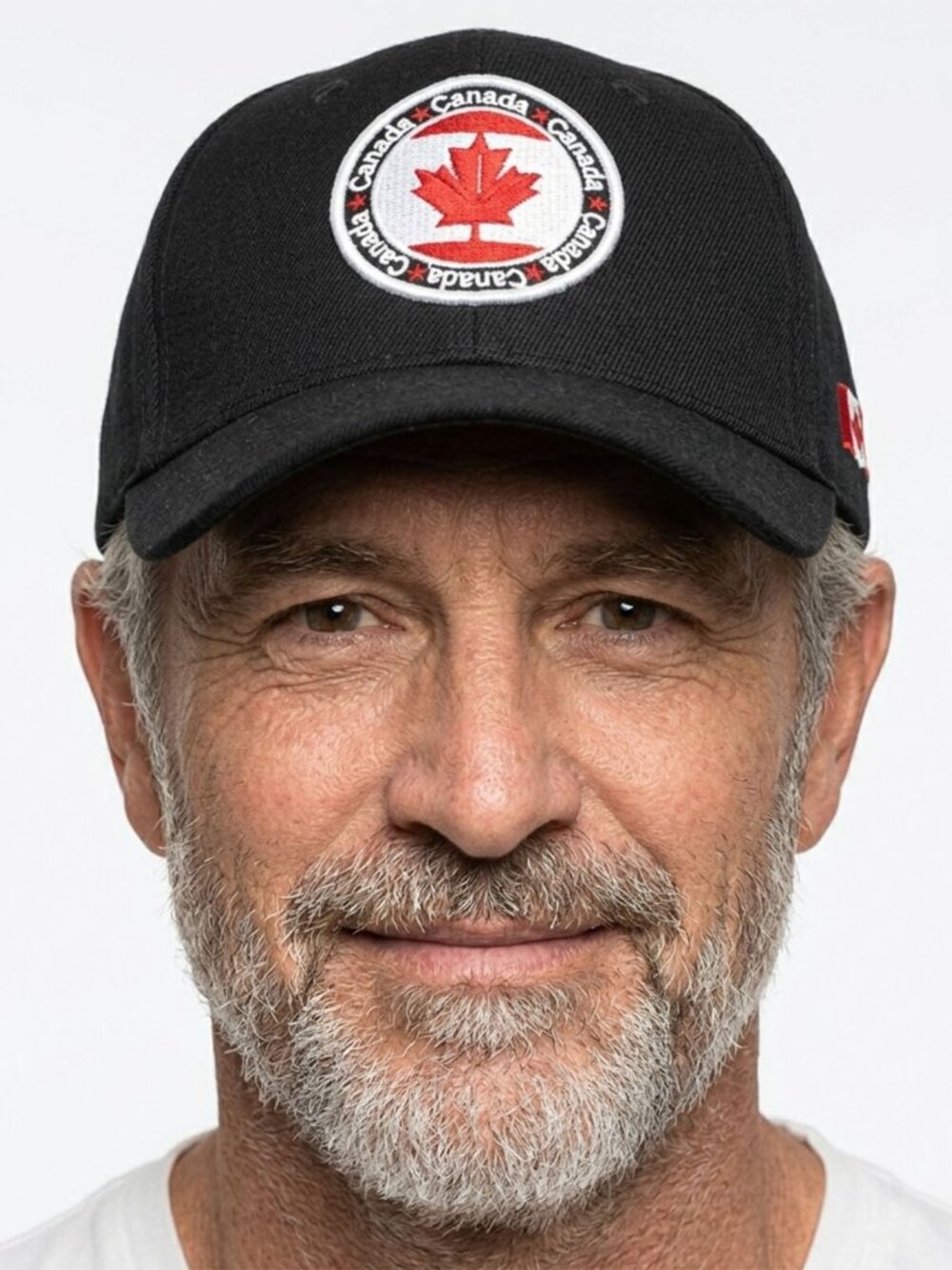 Canada Black Dat Hat Embroidered Baseball Cap Round Flag Casual Velcro Back